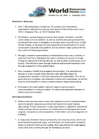 Chairman's Summary 1. Over 1,000