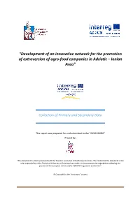 Deliverable T2.1.1 Collection of Primary and Secondary Data
