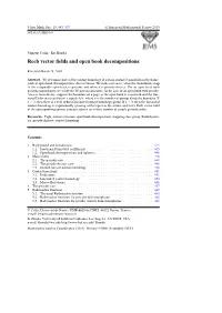 Reeb Vector Fields and Open Book Decompositions