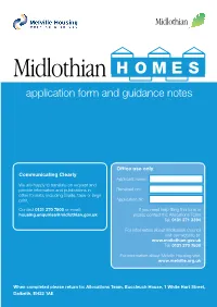Application Form and Guidance Notes