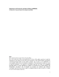 Division for Inclusive Social Development (DISD)