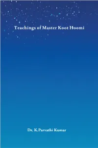 Teachings of Master Koot Hoomi
