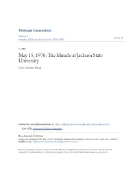 The Miracle at Jackson State University