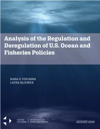 Analysis of the Regulation and Deregulation of U.S