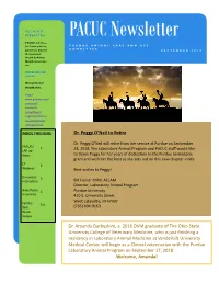 PACUC Newsletter