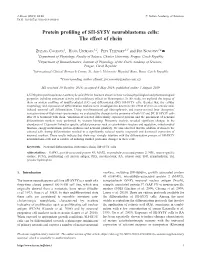 Protein Profiling of SH-SY5Y Neuroblastoma Cells: the Effect Of