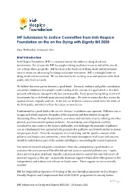 Read the Full IHF Submission on the Dying with Dignity Bill