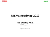 RTEMS Development Roadmap