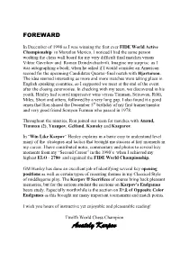 Anatoly Karpov INTRODUCTION