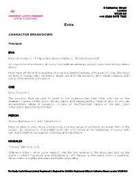 Character Breakdown