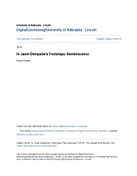 In Janet Dempster's Footsteps: Reminiscence