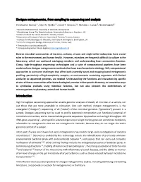 Shotgun Metagenomics, from Sampling to Sequencing and Analysis Christopher Quince1,^, Alan W