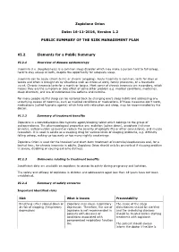 Zopiclone Orion Date: 16-11-2016, Version 1.2 PUBLIC SUMMARY OF