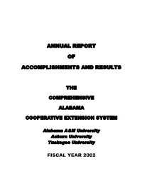 Annual Report of Accomplishments and Results: Multistate Extension Activities and Integrated Activities