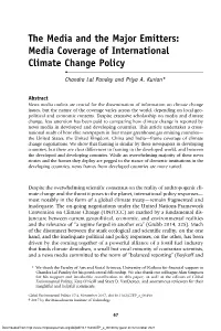 Media Coverage of International Climate Change Policy • Chandra Lal Pandey and Priya A