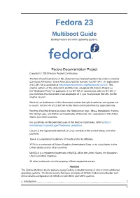 Multiboot Guide Booting Fedora and Other Operating Systems