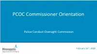 PCOC Orientation Presentation