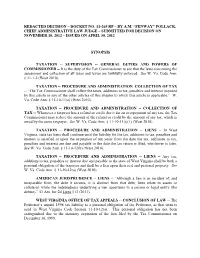 Redacted Decision – Docket No