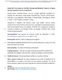 Single-Cell Transcriptomics Identifies Dysregulated Metabolic Programs of Aging Alveolar Progenitor Cells in Lung Fibrosis