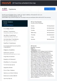 201 Bus Time Schedule & Line Route