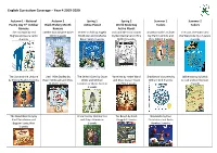 English Curriculum Coverage – Year 4 2019-2020