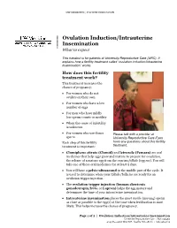 Ovulation Induction/Intrauterine Insemination” Works