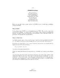 POSIX Freeware