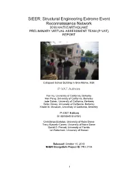 Steer: Structural Engineering Extreme Event Reconnaissance Network 2018 HAITI EARTHQUAKE PRELIMINARY VIRTUAL ASSESSMENT TEAM (P-VAT) REPORT
