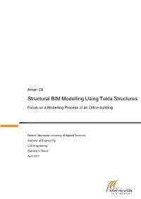 Structural BIM Modelling Using Tekla Structures