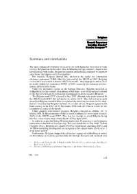 Summary and Conclusions