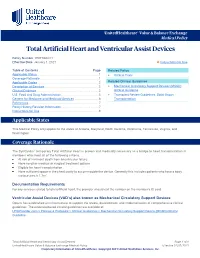 Total Artificial Heart and Ventricular Assist Devices