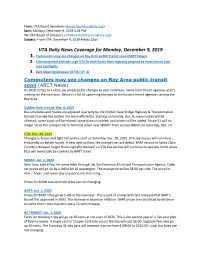 VTA Daily News Coverage for Monday, December 9, 2019 1