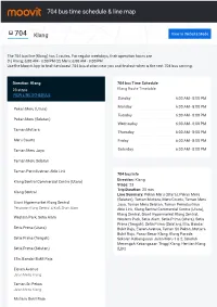 704 Bus Time Schedule & Line Route