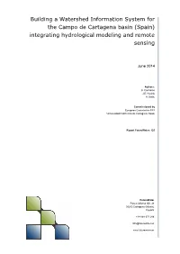 Building a Watershed Information System for the Campo De Cartagena Basin (Spain) Integrating Hydrological Modeling and Remote Sensing