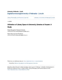 Utilization of Library Space in University Libraries of Assam: a Study