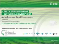 An Overview of Available Satellite Data and Services