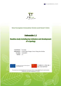 Deliverable 1.2 Baseline Study Including Key Indicators and Development of a Typology