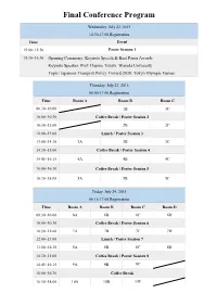 Final Conference Program