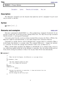 Delimit — Change Delimiter