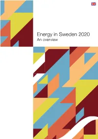 Energy in Sweden 2020 an Overview an Overview of Energy in Sweden