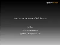 Introduction to Amazon Web Services