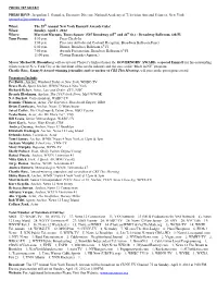 Press Tip Sheet