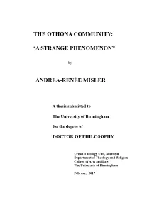 The Othona Community: “A Strange Phenomenon”