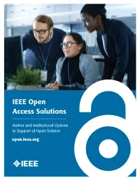 IEEE Open Access Solutions: Open.Ieee.Org