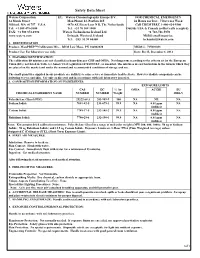 Safety Data Sheet 1