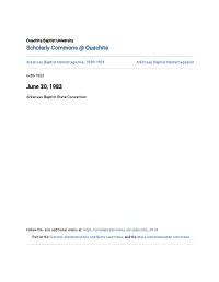 Scholarly Commons @ Ouachita June 30, 1983