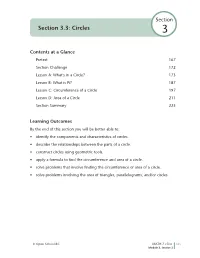 Section 3.3: Circles 3