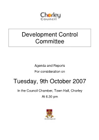 Development Control Committee Tuesday, 9Th October 2007