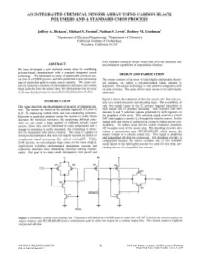 An Integrated Chemical Sensor Array Using Carbon Black Polymers and a Standard Cmos Process
