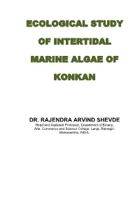 Ecological Study of Intertidal Marine Algae Of